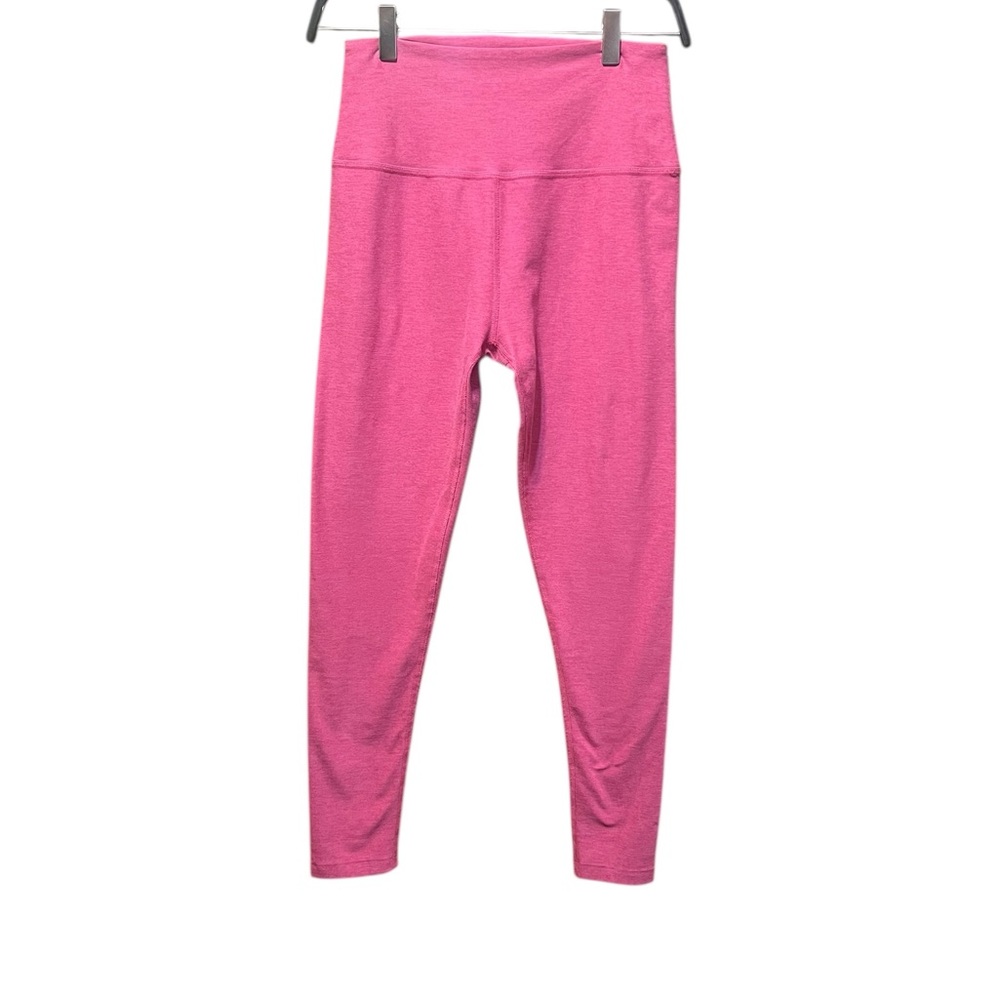 Beyond Yoga Caught In The Midi High Waisted Legging Pink Punch Heather Size L